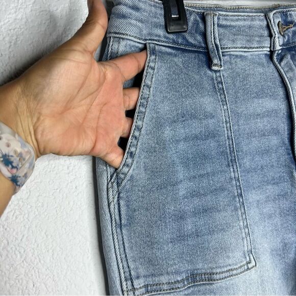 Judy Blue Jogger High Rise Light Blue Wash Square Pocket Women’s Jeans Sz 11/30 - Picture 9 of 12